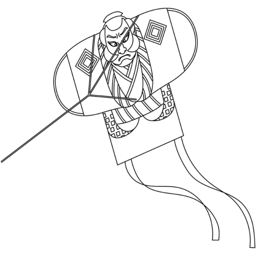 奴凧 | その他の塗り絵 | ぬりえり
