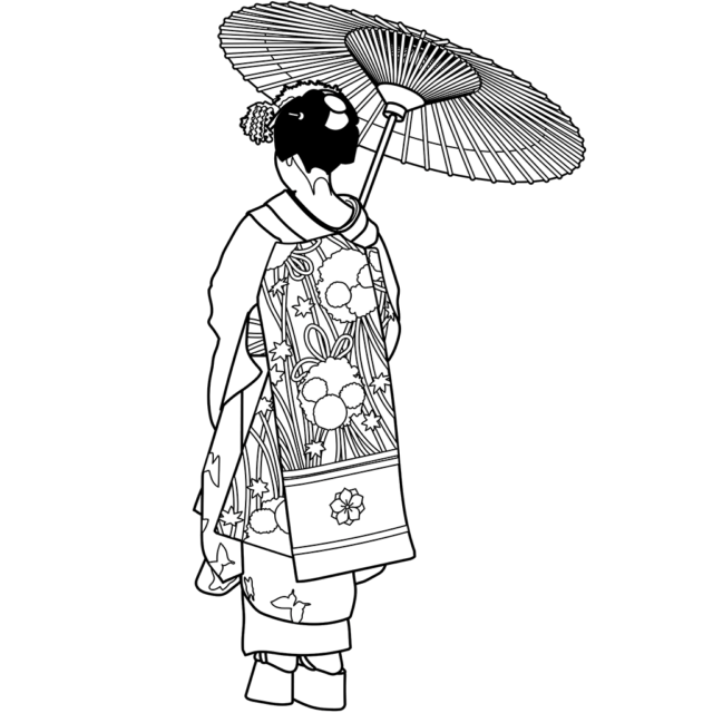 人物の塗り絵 ぬりえり